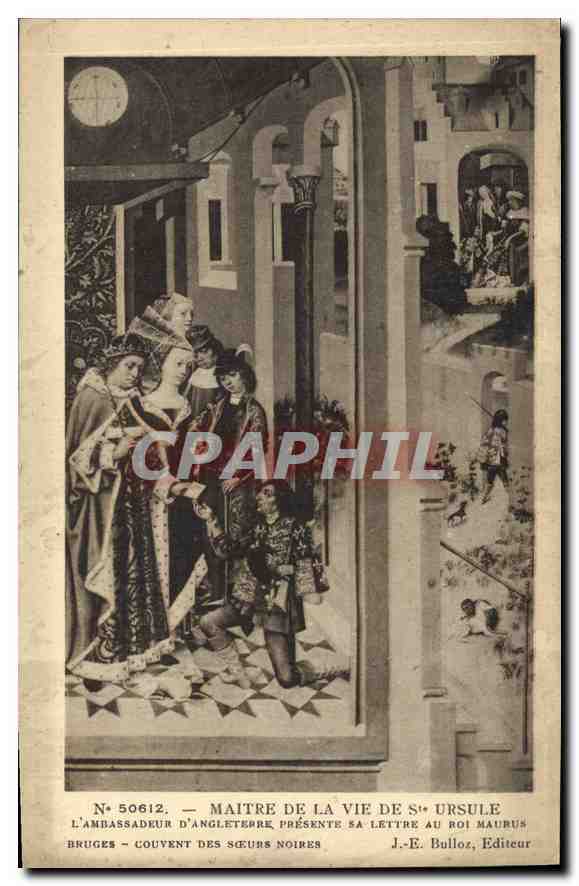 CPA Maitre de la Vie de Ste Ursule L'Ambassadeur d'Angleterre Presente sa Lettre au Roi Maurus 