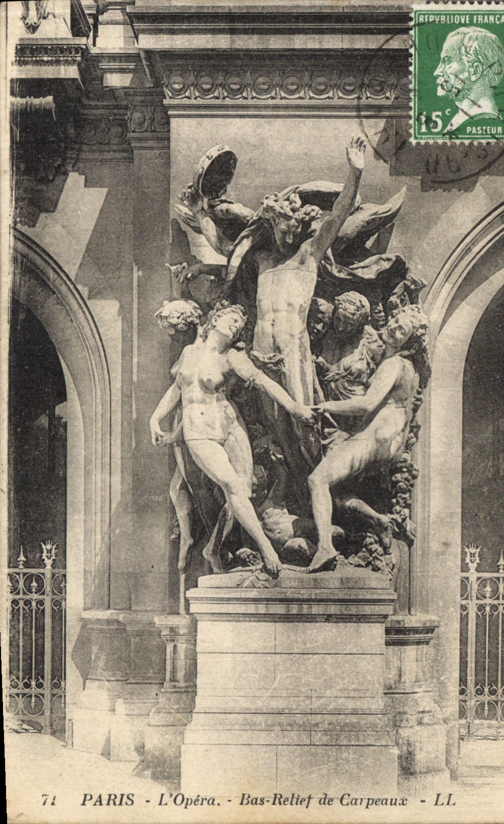CPA Paris L'Opera Bas Relief de Carpeaux 