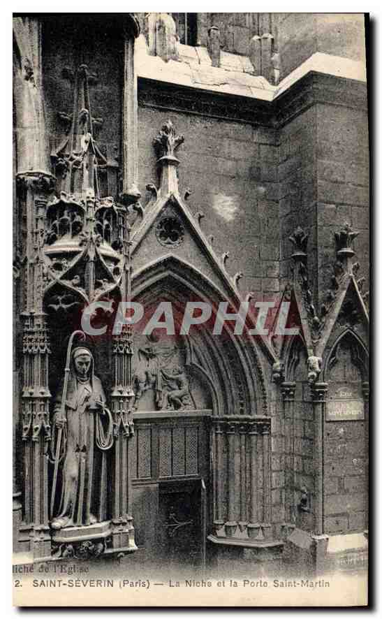 CPA Saint Severin Paris La Niche et la Porte Saint Martin 