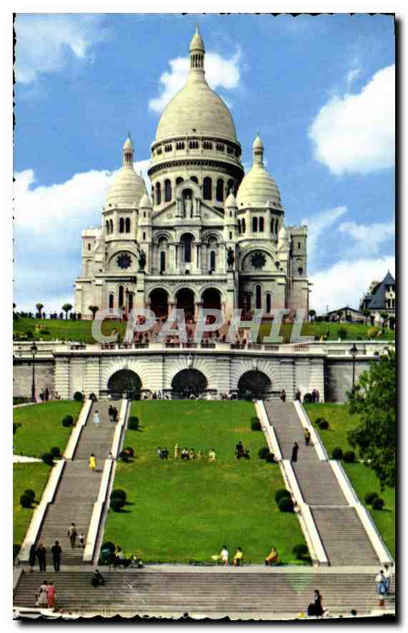 CPA Paris Sacre Coeur et Place St Pierre 