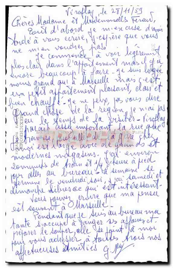 CPA Paris Notre Dame — Verso