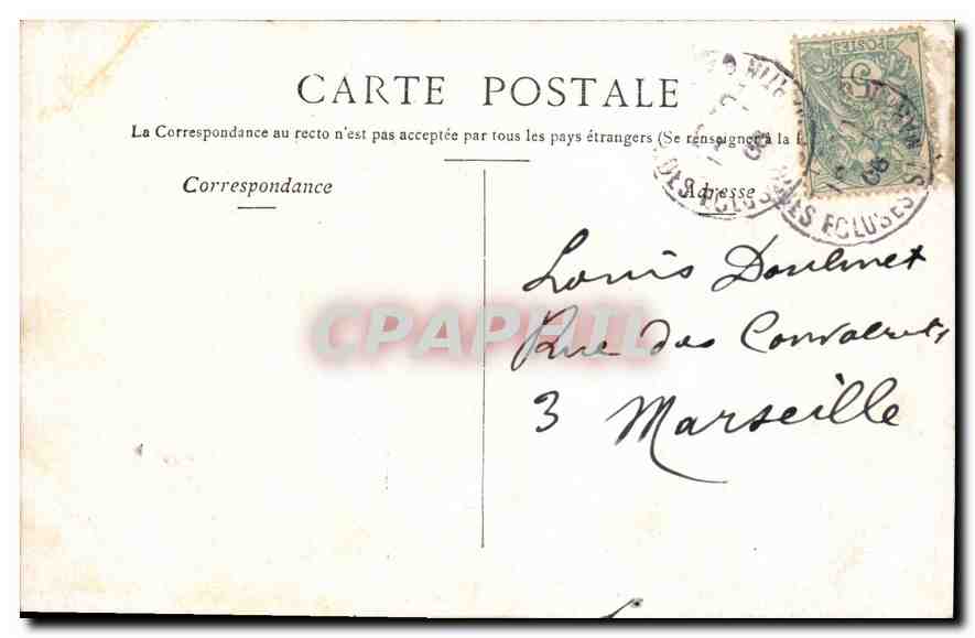 CPA Paris Allee Centrale du Jardin des Tuileries  — Rückseite
