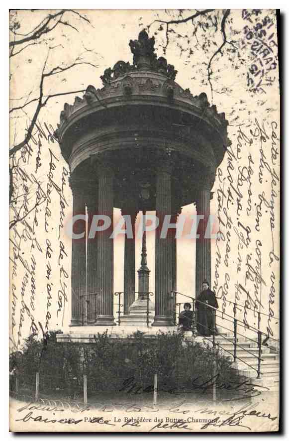 CPA Paris Le Belvedere des Buttes Chaumont 