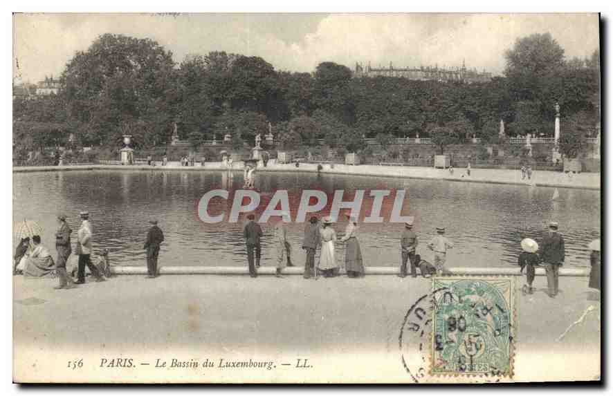 CPA Paris Le Bassin du Luxembourg 
