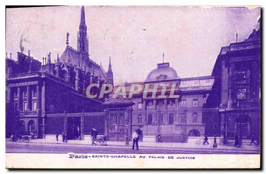 CPA Paris Sainte Chapelle Au Palais de Justice 