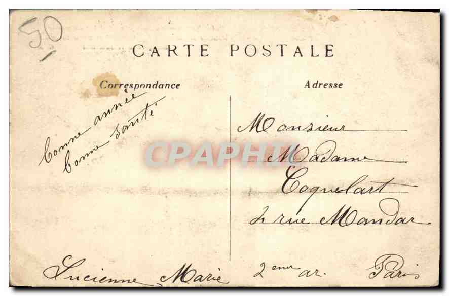 CPA Paris La Basilique du Sacre Coeur et le Campanile  — Rückseite