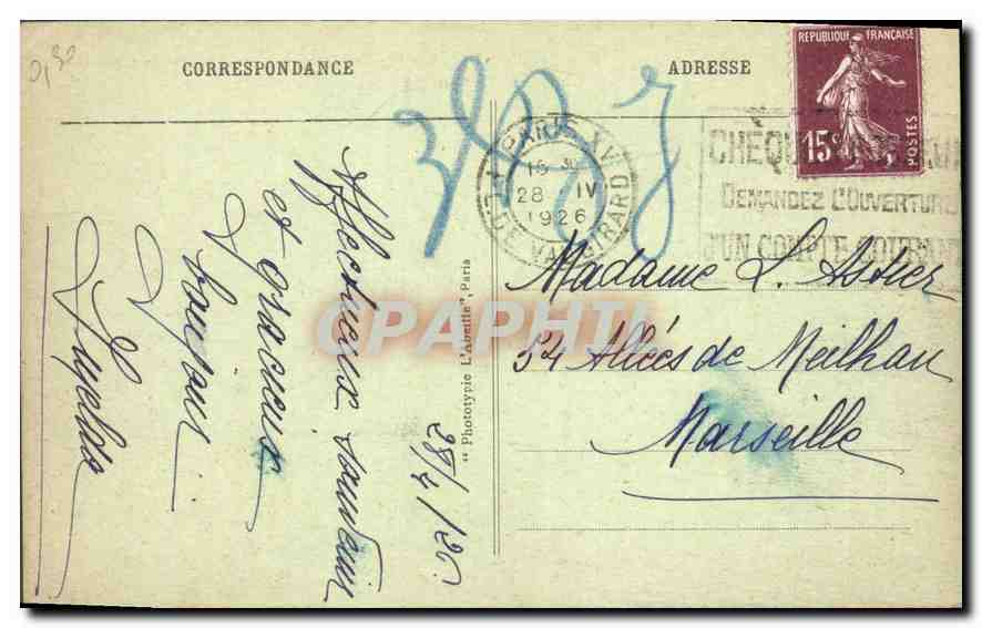 CPA Paris La Chambre des Deputes et le Pont de la Concorde  — Rückseite