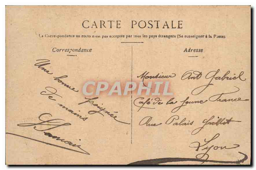 CPA Paris Le Senat et le Jardin du Luxembourg  — Rückseite