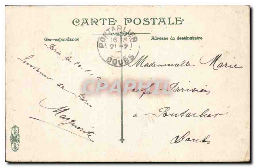 CPA Paris La Bourse  — Rückseite