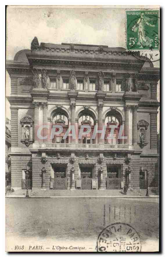 CPA Paris L'Opera Comique 