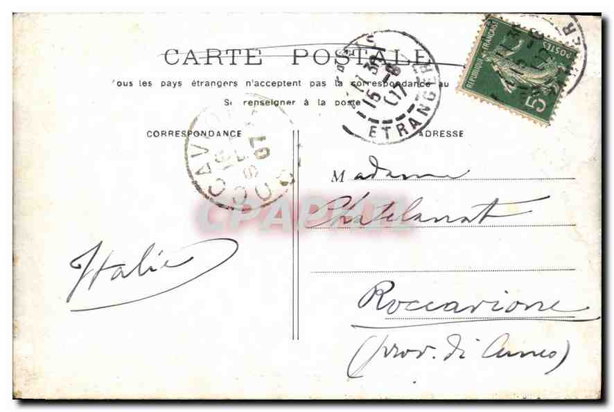 CPA Paris Palais du Luxembourg  — Rückseite