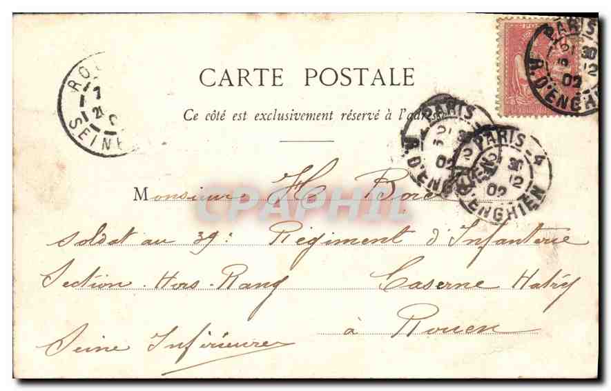 CPA Paris Bois de Boulogne Allee des Acacias Chevaux — Rückseite
