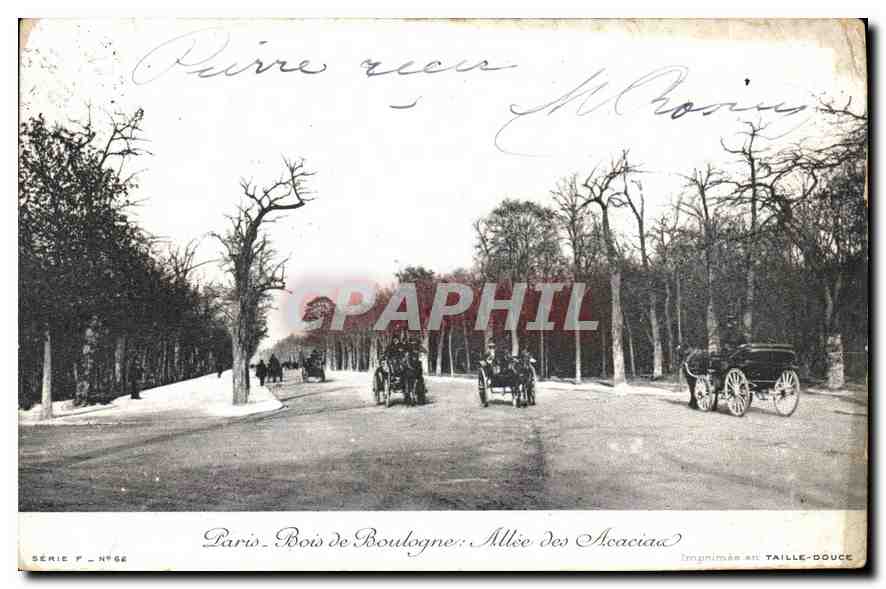 CPA Paris Bois de Boulogne Allee des Acacias 