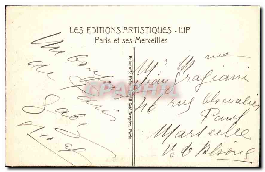 Paris - La Basilique du Sacré-Cœur avec l'Escalier Monumental - Les nouveaux Jardins et le Funiculaire - Éditions Artistiques LIP — Verso
