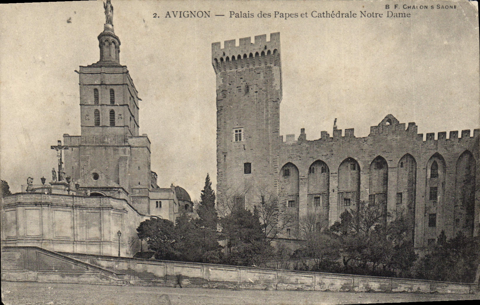 CPA Avignon Palais des Papes et Cathedrale Notre Dame 