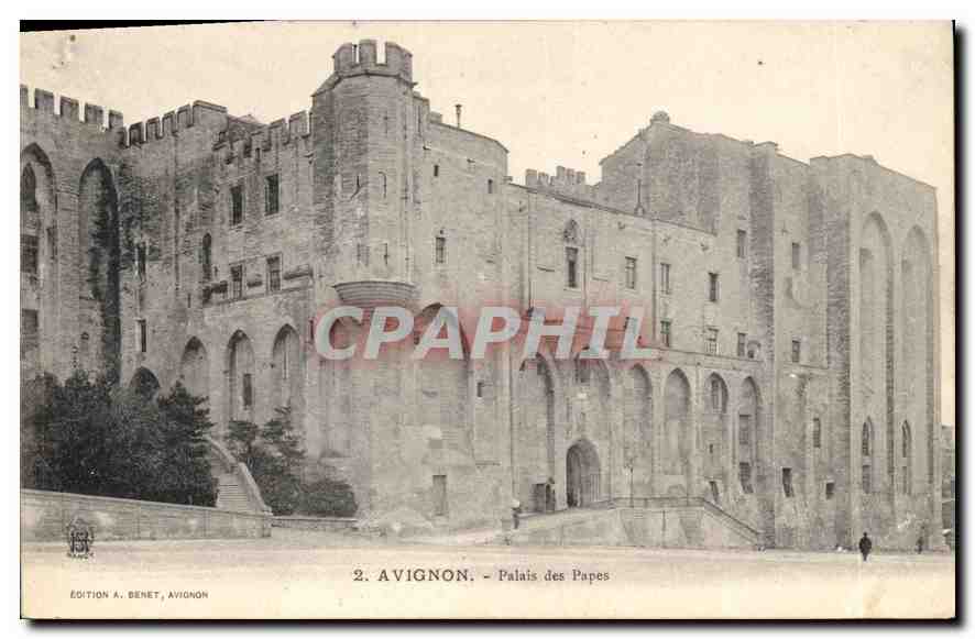 Avignon - Palast der Päpste — Edition A. Benet, Avignon, Nr. 2