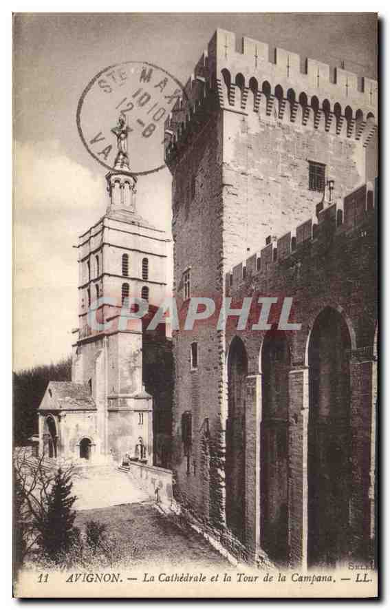 CPA Avignon La Cathedrale et la Tour de la Campana 