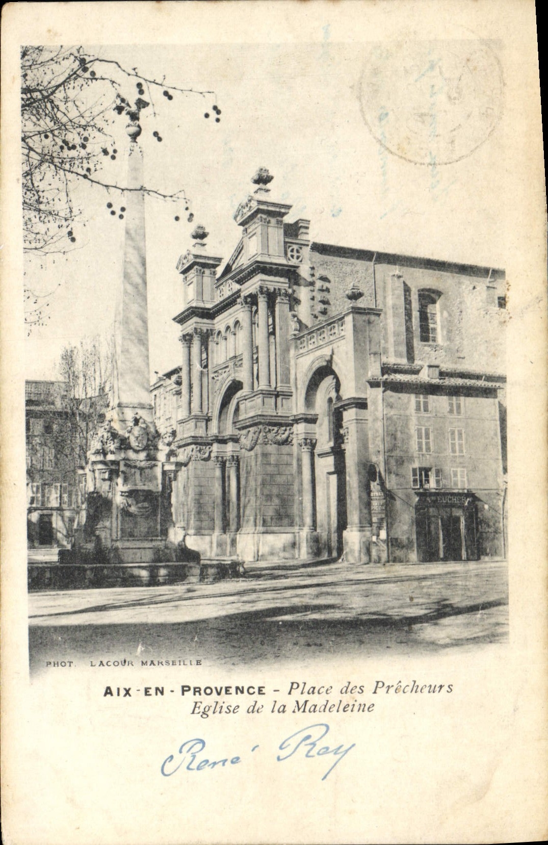 Aix-en-Provence — Place des Prêcheurs — Iglesia de la Madeleine — Fot. Lacour Marsella