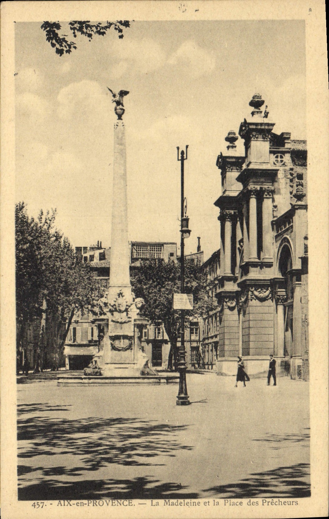 Aix-en-Provence — La Madeleine et la Place des Précheurs — Édition La Cigogne, Marseille
