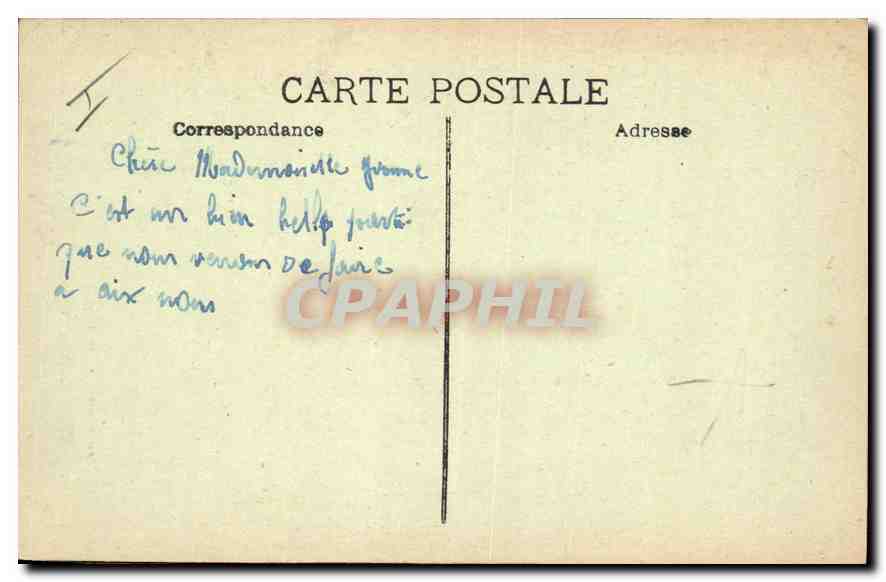 Aix-en-Provence — Church of the Madeleine and monumental column — Edition B. NIS Aix — Back