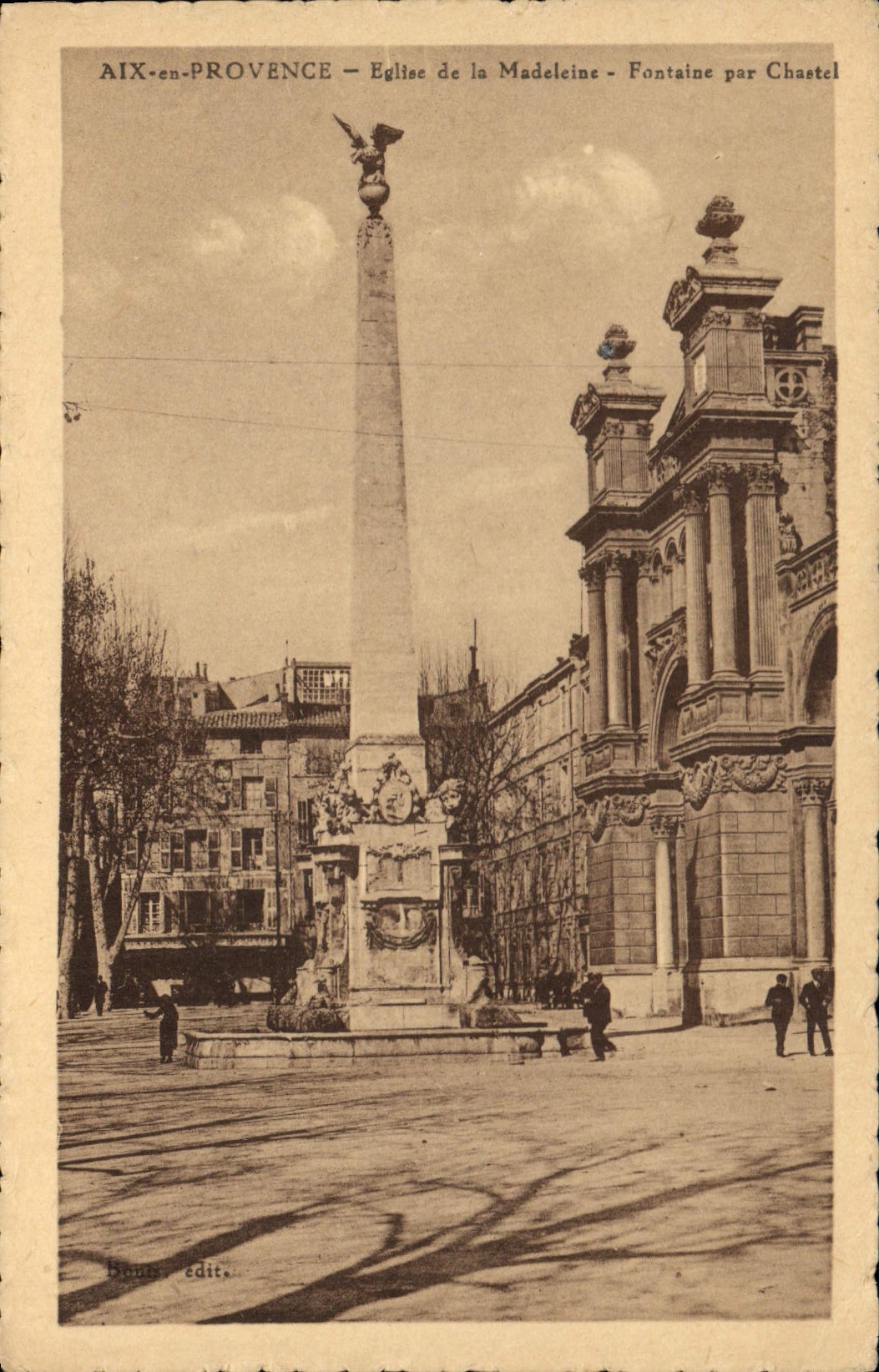AIX-en-PROVENCE — Kirche der Madeleine - Fontaine von Chastel