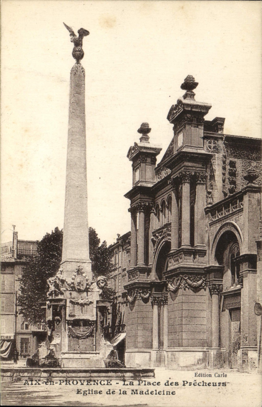 Aix-en-Provence - La Place des Prêcheurs - Église de la Madeleine — Édition Carle