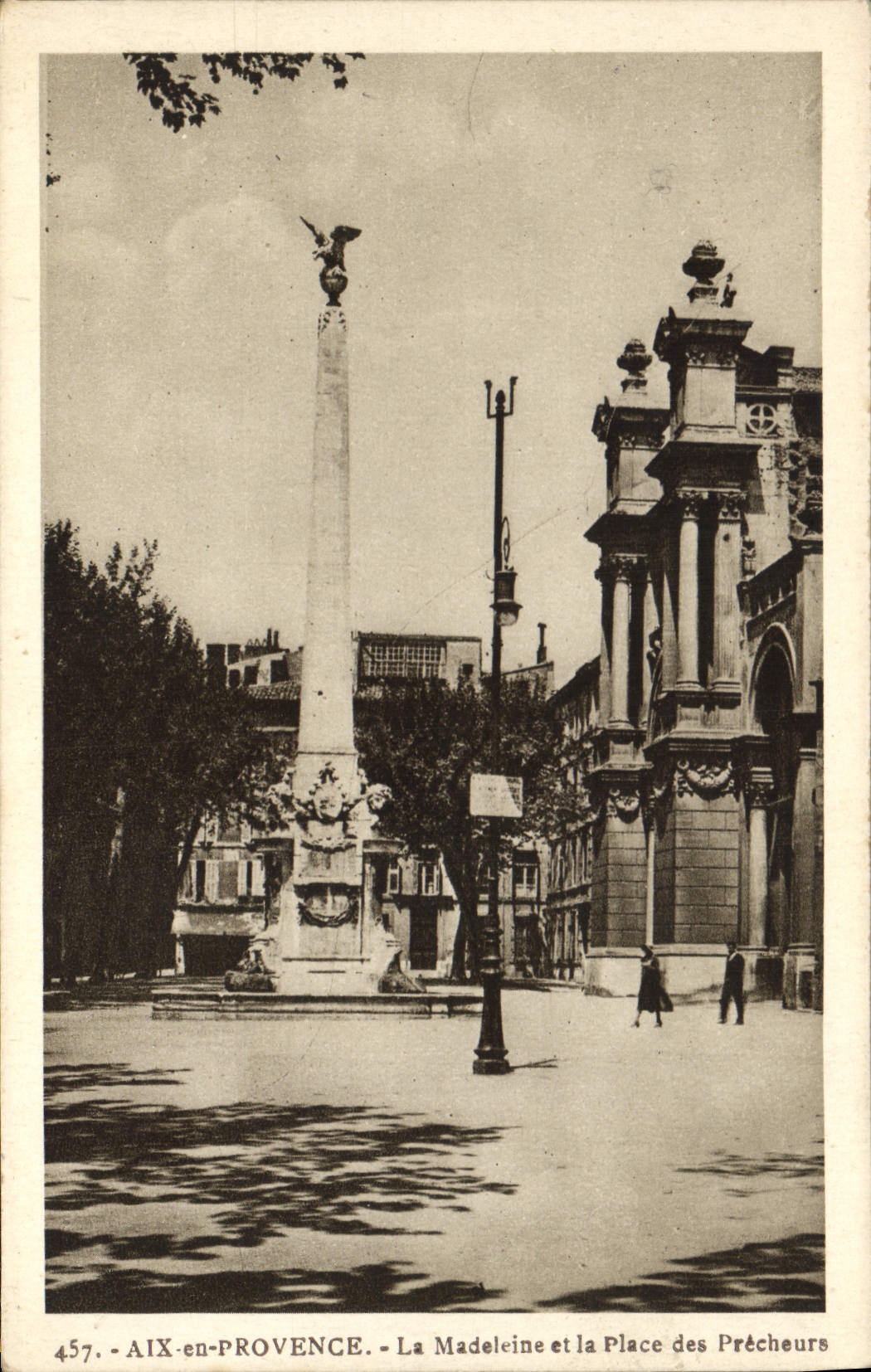 Aix-en-Provence — Ansicht der Madeleine und Place des Précheurs — Edition La Cigogne, Marseille