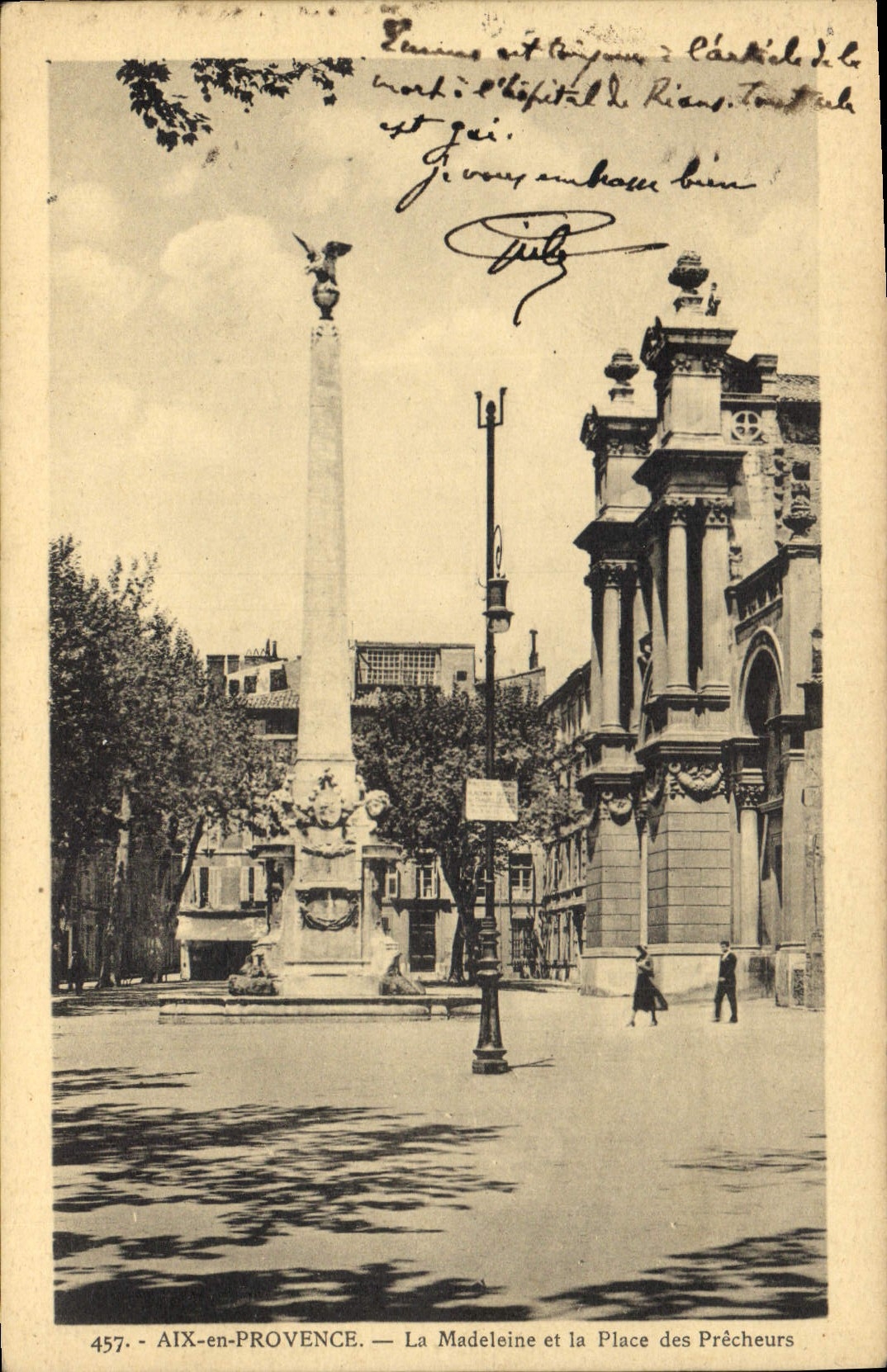 AIX-en-PROVENCE — La Madeleine et la Place des Prêcheurs — Éditeur anonyme, n° 457