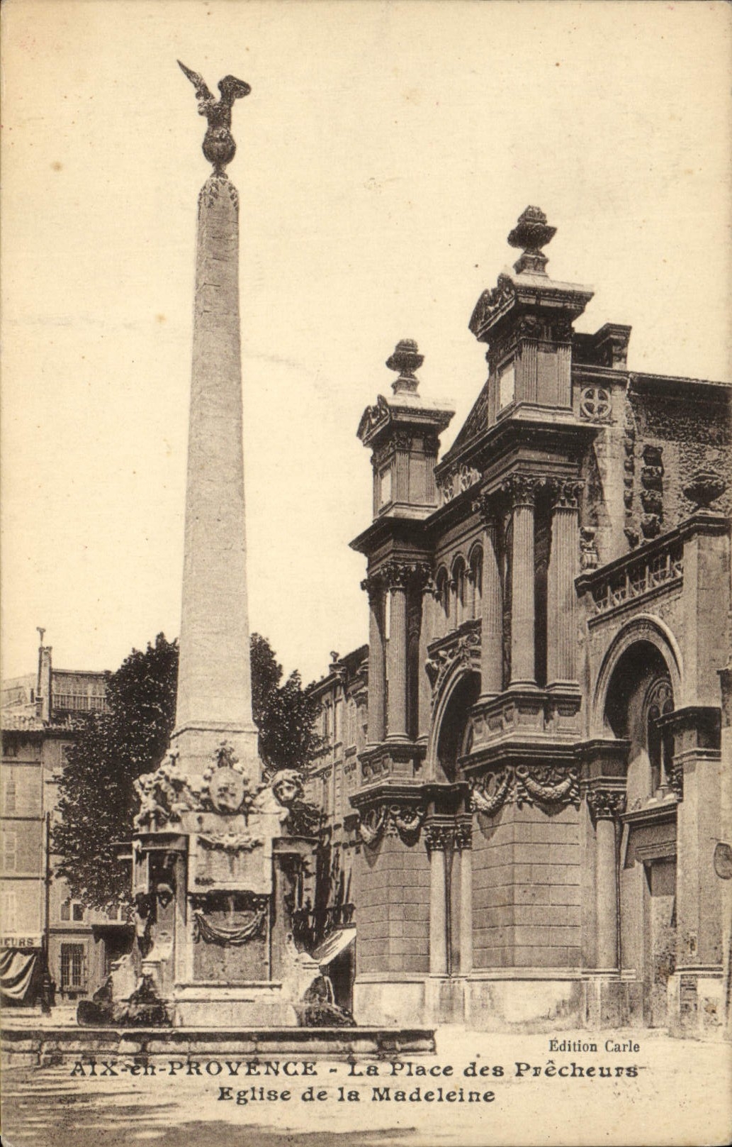 Aix-en-Provence - La Place des Prêcheurs - Église de la Madeleine — Édition Carle