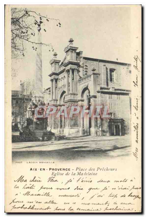 Aix-en-Provence - Place des Précheurs - Kirche der Madeleine