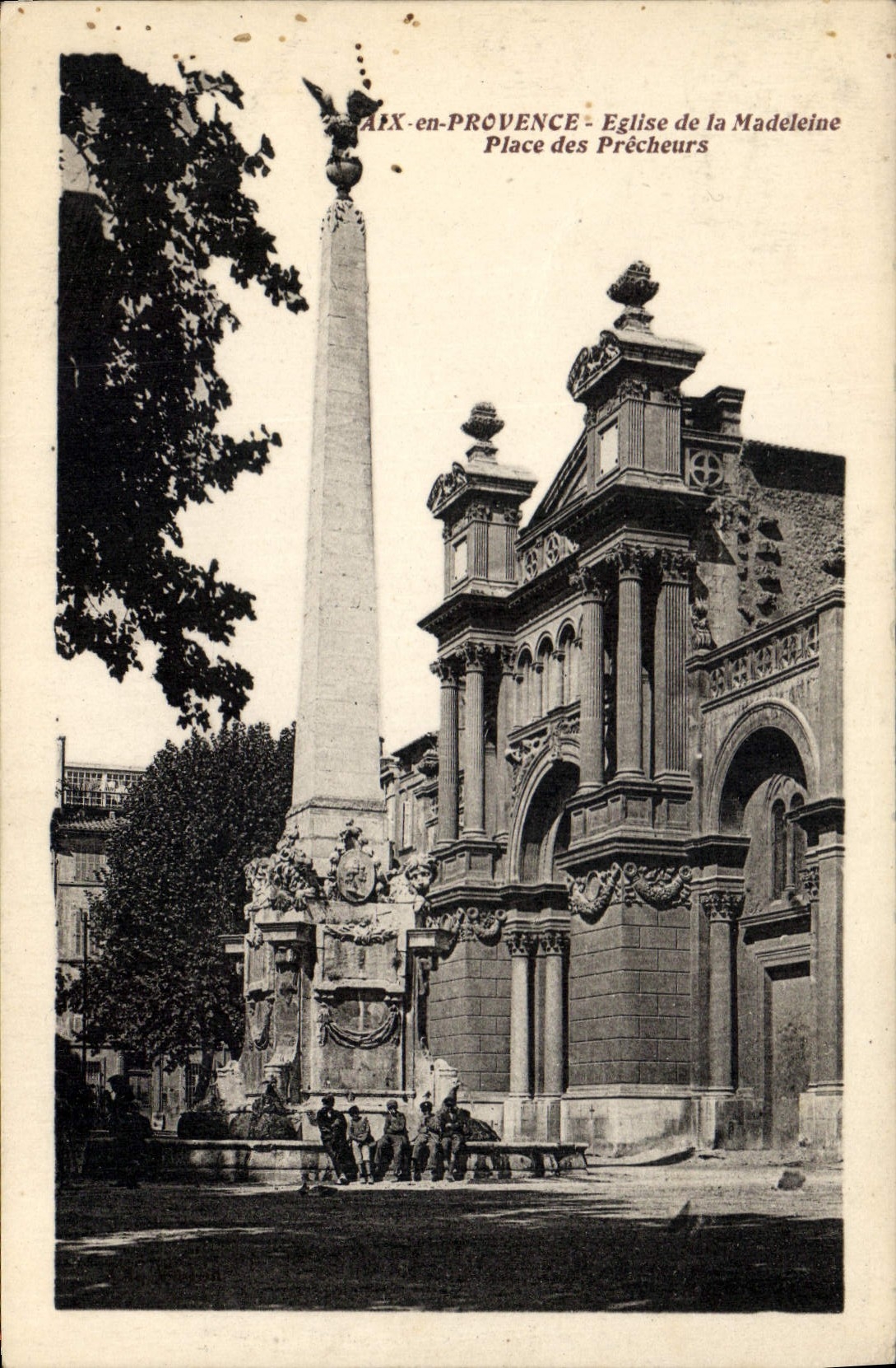 Aix-en-Provence - Église de la Madeleine, Place des Prêcheurs