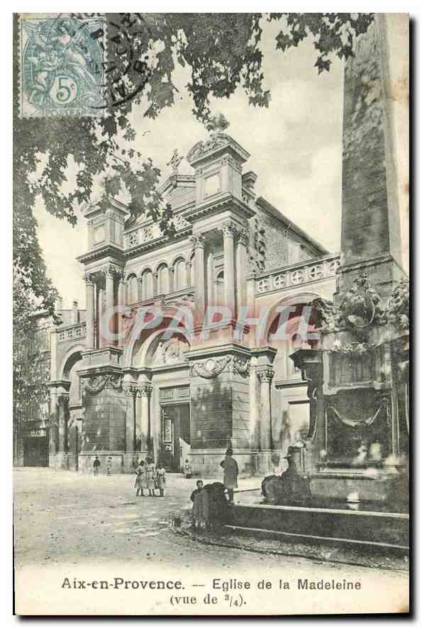 Aix-en-Provence — Église de la Madeleine (vue de 3/4).