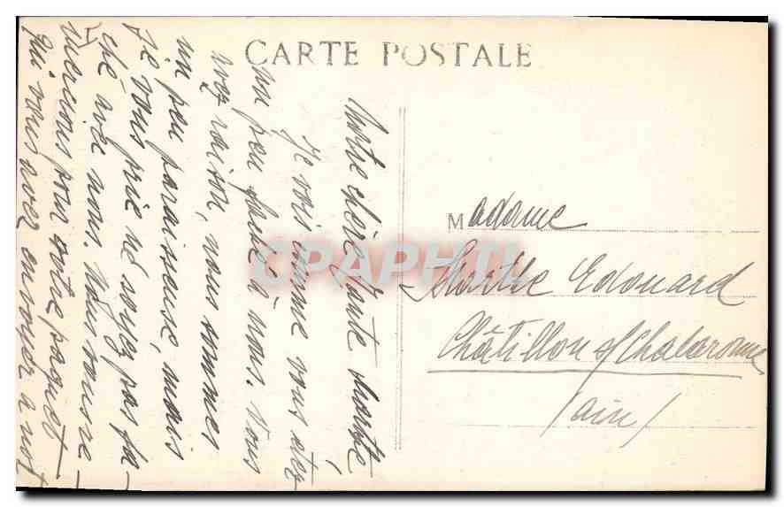 Aix-en-Provence — Église de la Magdeleine et Fontaine des Précheneux — Collection L. Martine — Rückseite