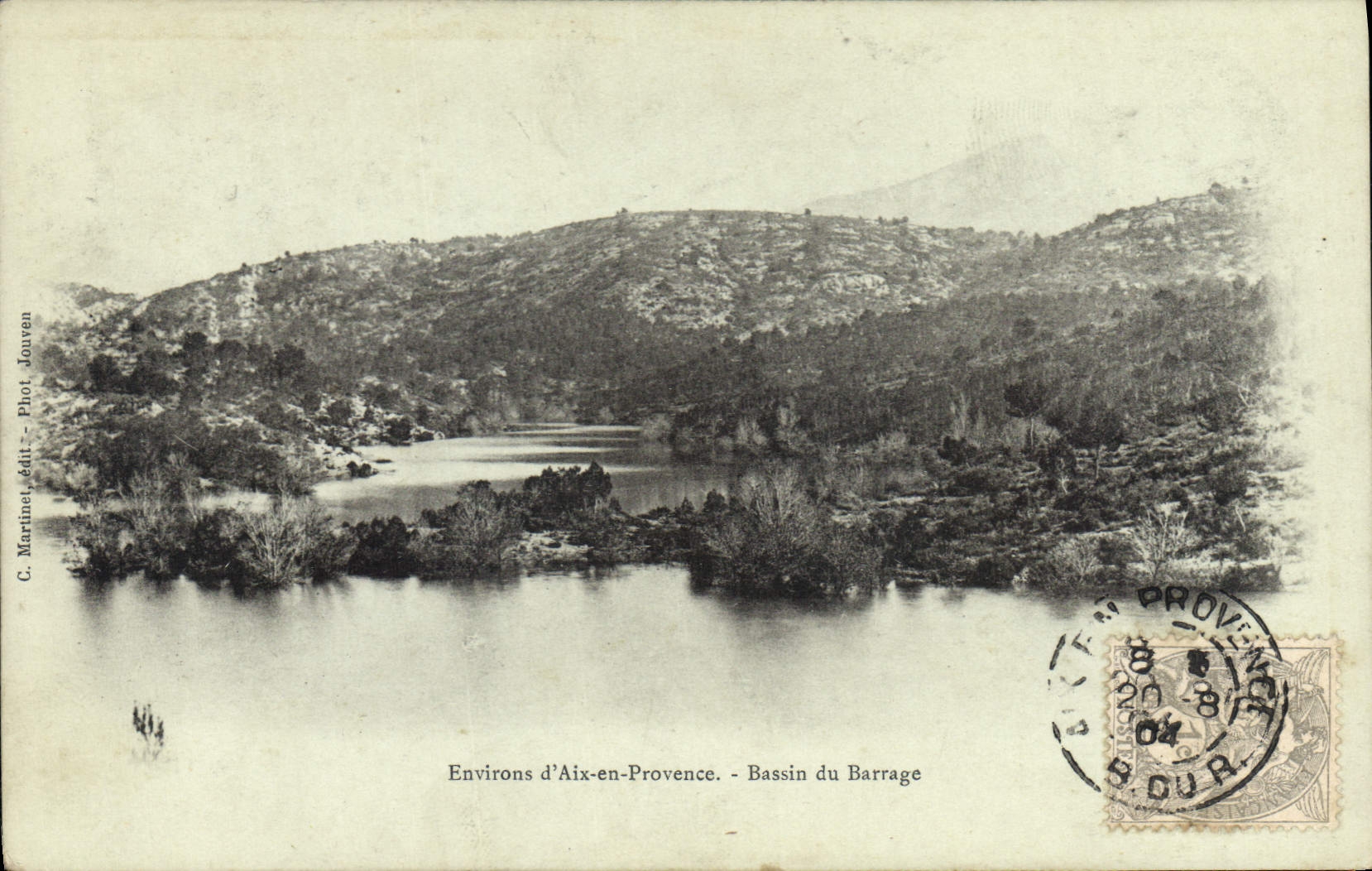 Environs d'Aix-en-Provence — Bassin du Barrage — C. Martinet, édit. - Phot. Jouven