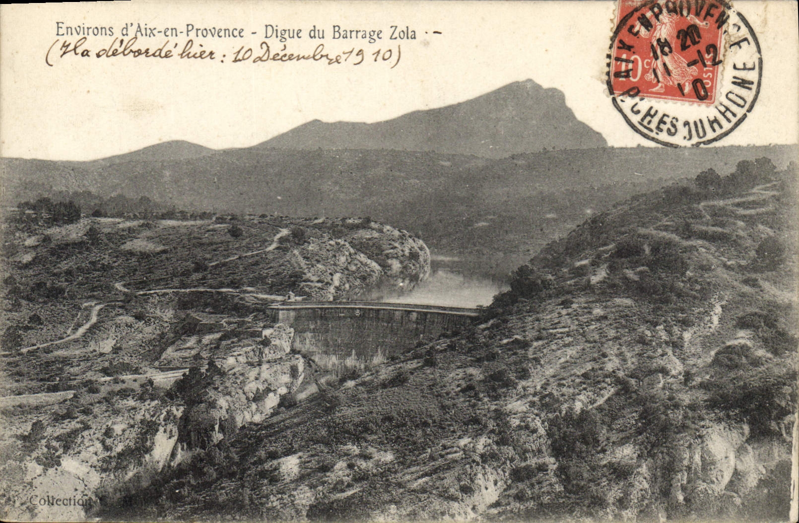 Umgebung von Aix-en-Provence — Digue des Staudamms Zola — Private Sammlung