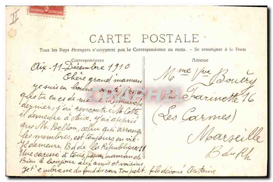 Umgebung von Aix-en-Provence — Digue des Staudamms Zola — Private Sammlung — Rückseite
