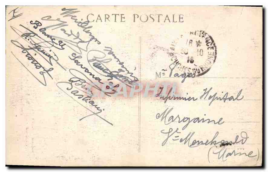 Aix-en-Provence — Église de la Magdeleine et Fontaine des Précheurs — Collection T. Martinet — Verso