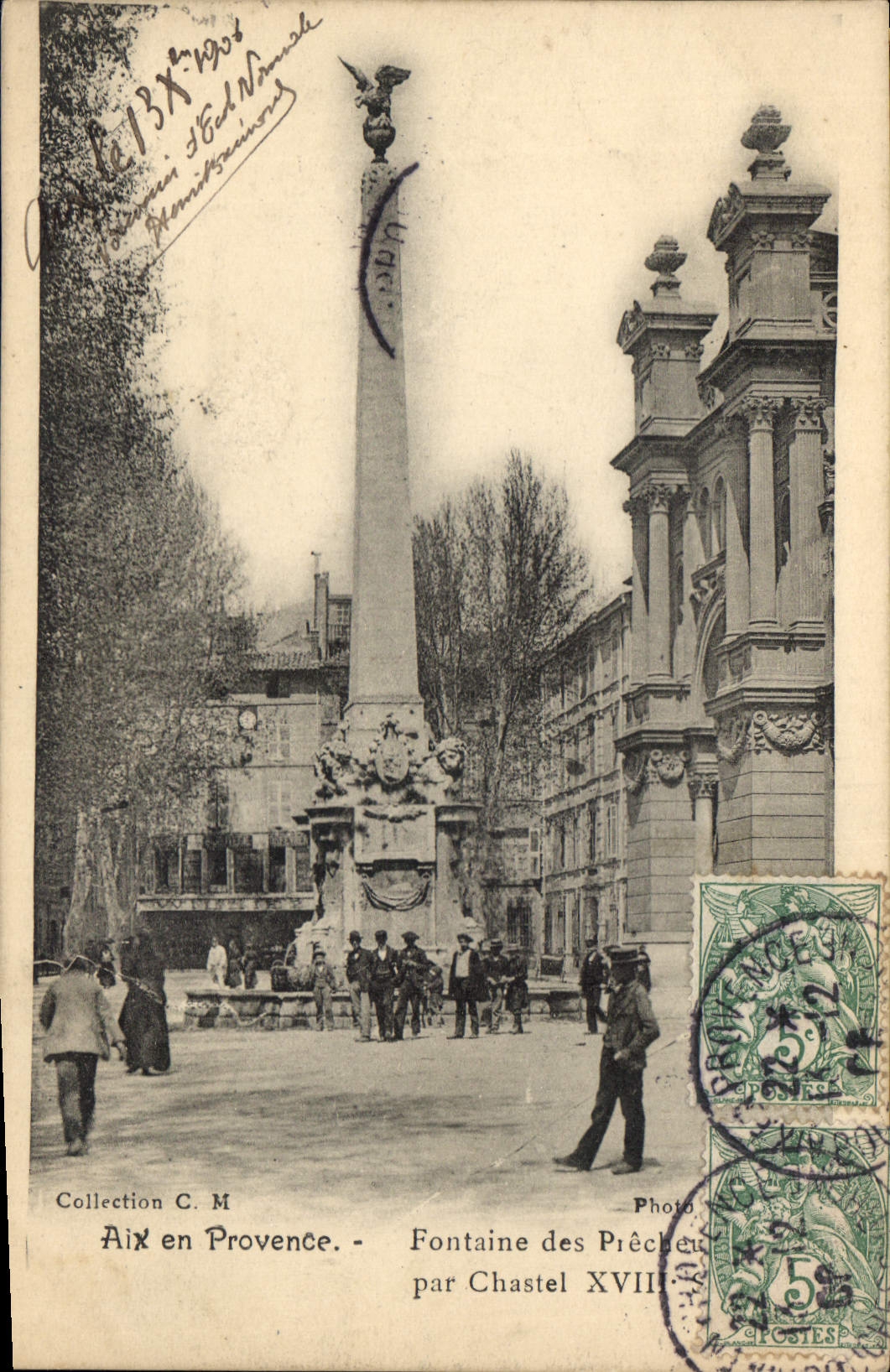 Aix en Provence — Fontaine des Prêcheurs par Chastel XVII — Photo Aix en Provence