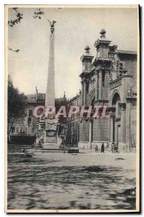 Aix-en-Provence — Place des Précheurs et Église Sainte-Madeleine — J. Gealard, Aix-en-Provence