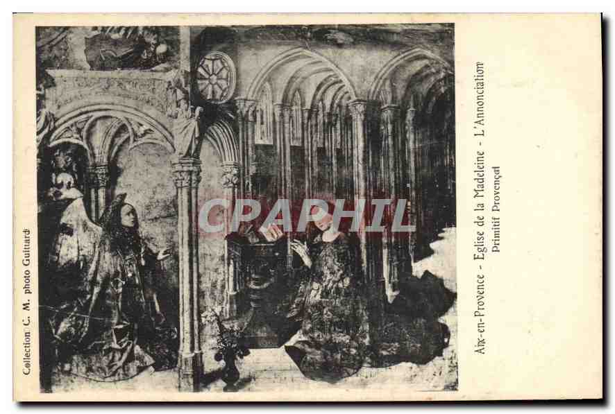 L'Annonciation - Église de la Madeleine - Aix-en-Provence — Primitif Provençal, photo C. M. Guitard