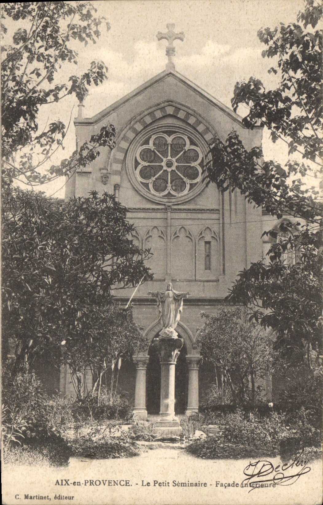 AIX-en-PROVENCE - Le Petit Séminaire - Façade intérieure — C. Martinet, éditeur