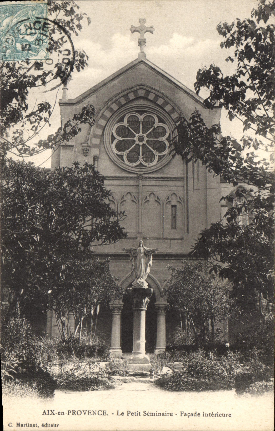 AIX-en-PROVENCE - Le Petit Séminaire - Façade intérieure — C. Martinet, éditeur
