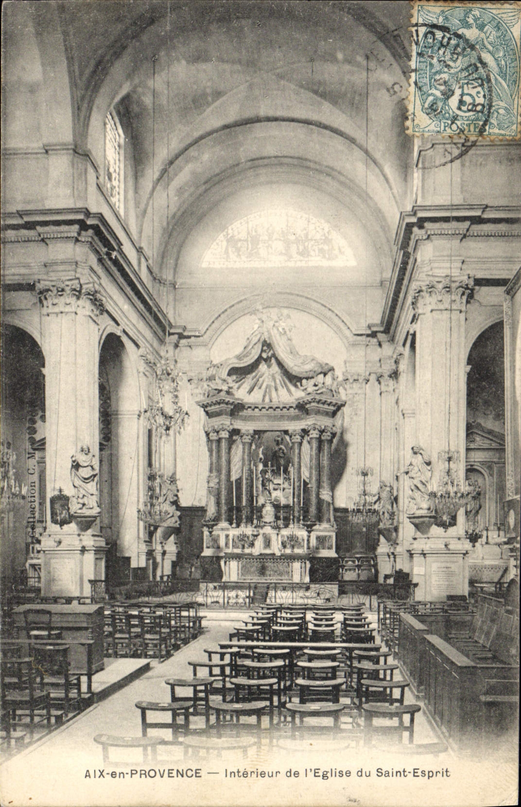 AIX-en-PROVENCE — Innenansicht der Kirche des Heiligen Geistes — Sammlung C. M.