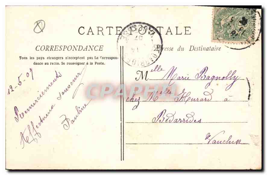 Aix-en-Provence - Chapelle du Couvent des Ursulines — collection Jaussaud Aix - 64 — Rückseite