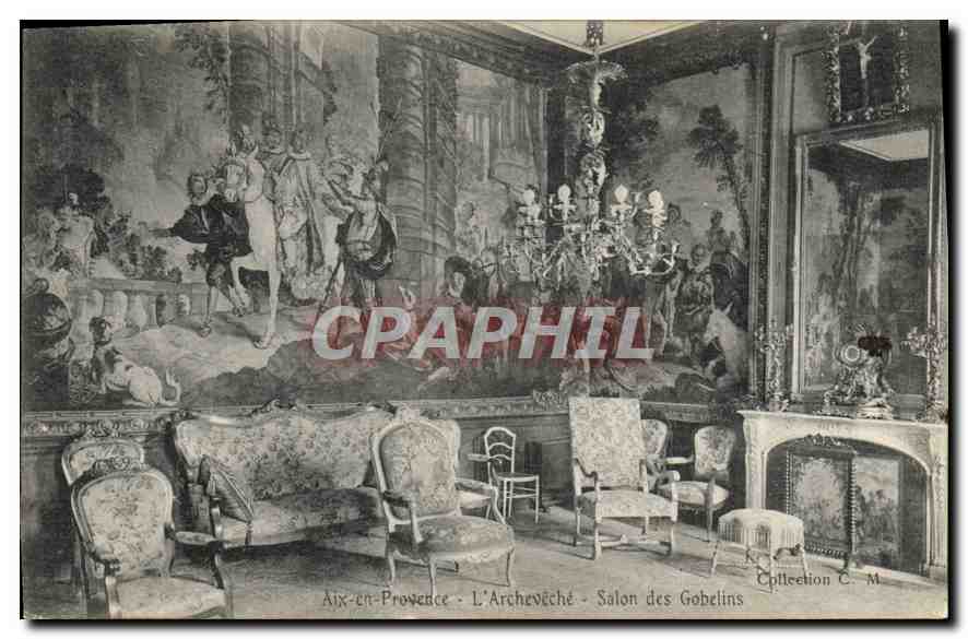 Aix-en-Provence - L'Archevêché - Salon des Gobelins — Collection C. M.