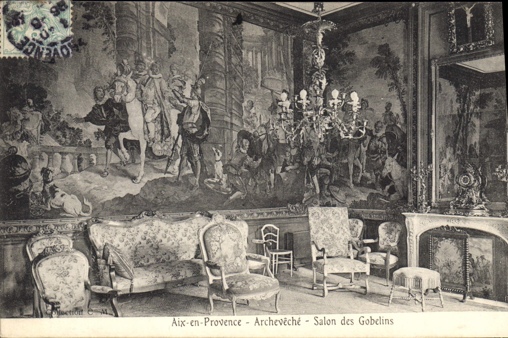 Aix-en-Provence - Archevêché - Salon des Gobelins — Collection C.M.