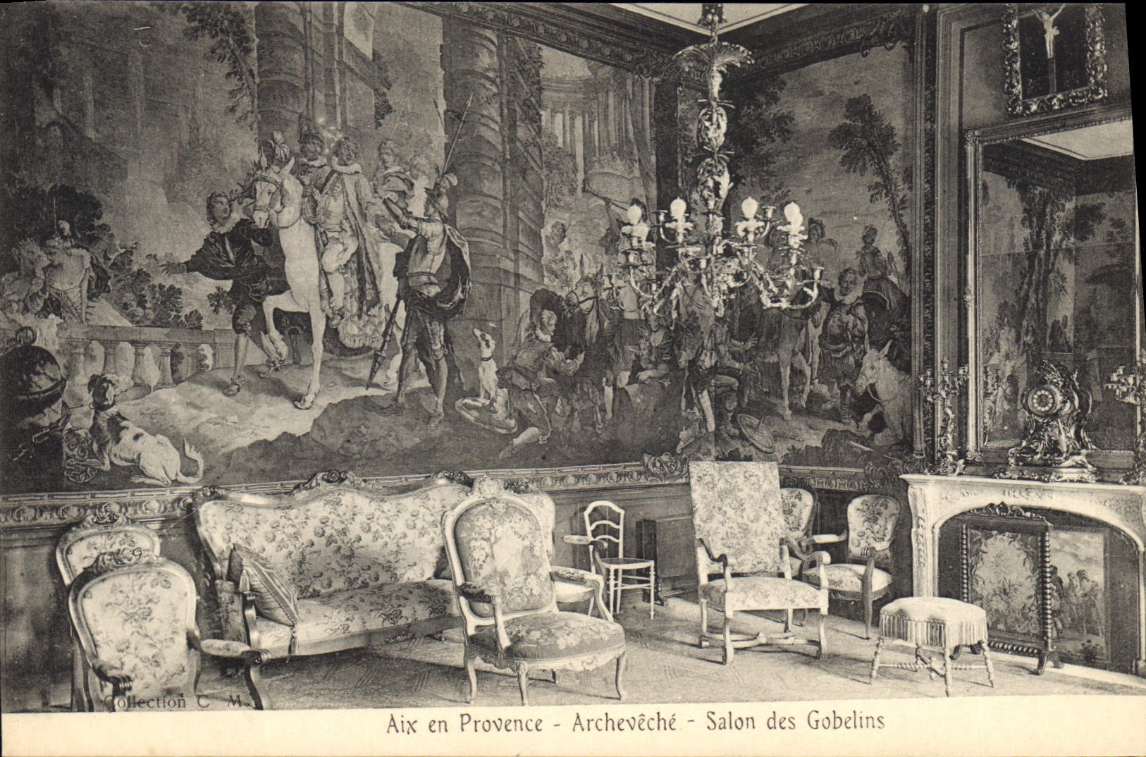 Aix en Provence - Archevêché - Salon des Gobelins — Collection C.M.