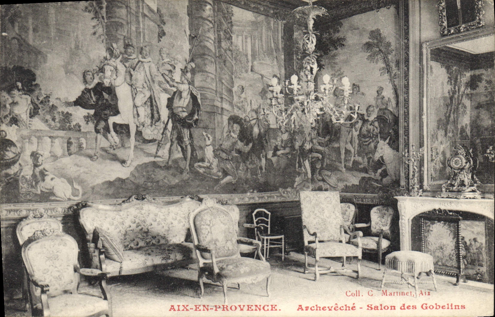 Aix-en-Provence — Archevêché - Salon des Gobelins — Coll. C. Martinet, Aix