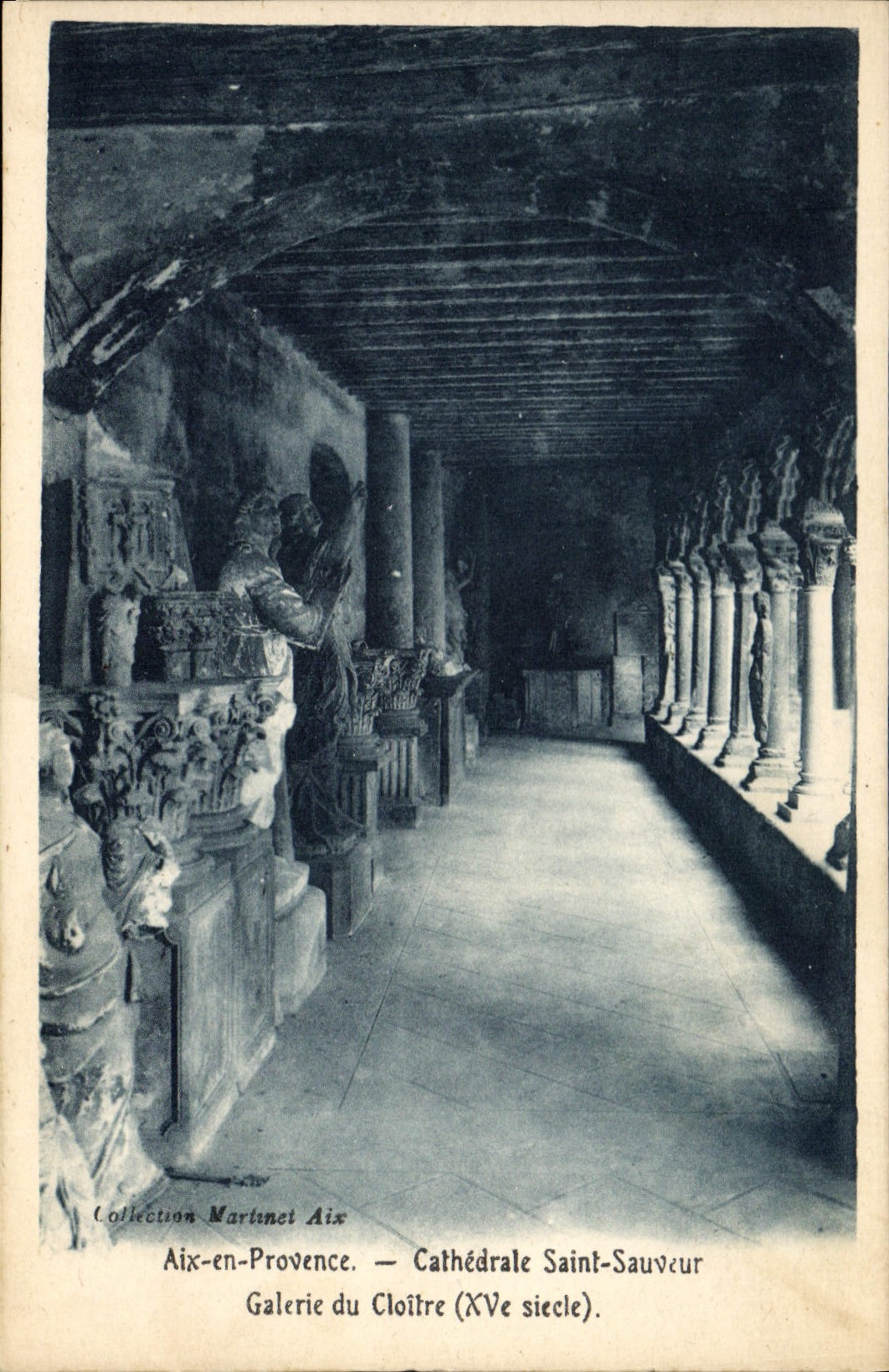 Aix-en-Provence — Cathédrale Saint-Sauveur, Galerie du Cloître (XVe siècle) — Collection Martinet Aix