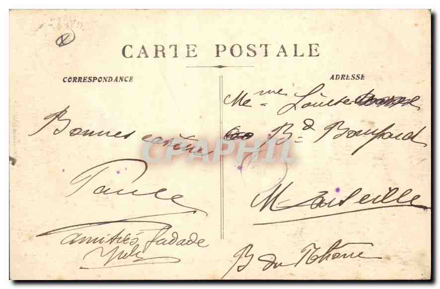 Aix-en-Provence - Archevêché - Salon des Gobelins — Collection C. Martinet — Rückseite